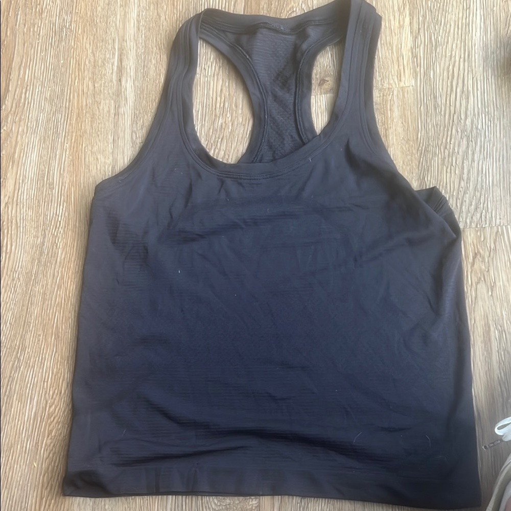 Lululemon Athletica Black Racerback Tank Top